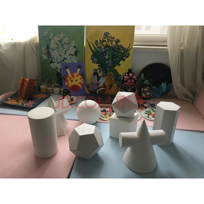 石膏大號(hào)幾何體組合模型 藝考素描教學(xué)的必備教具